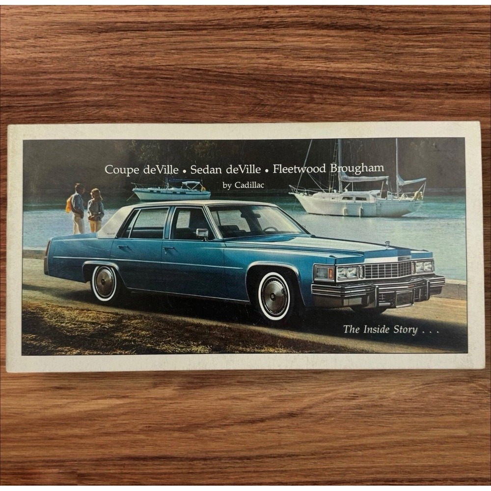 1977 Cadillac 75th Anniversary Sales Brochure DeVille Fleetwood Brougham Vintage
